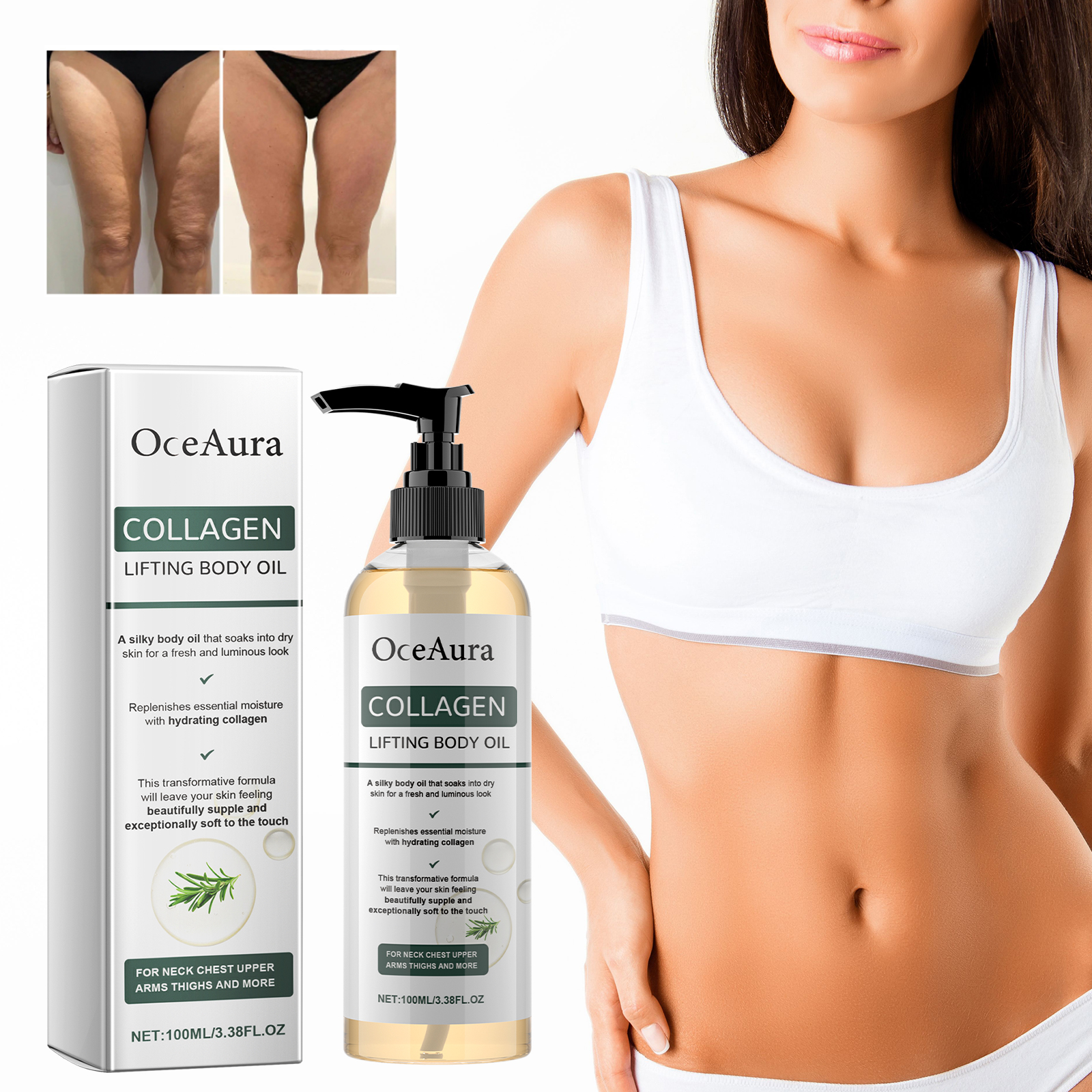 Luxury Skincare Brands - Collagen Firming Body Oil Deep Hydration