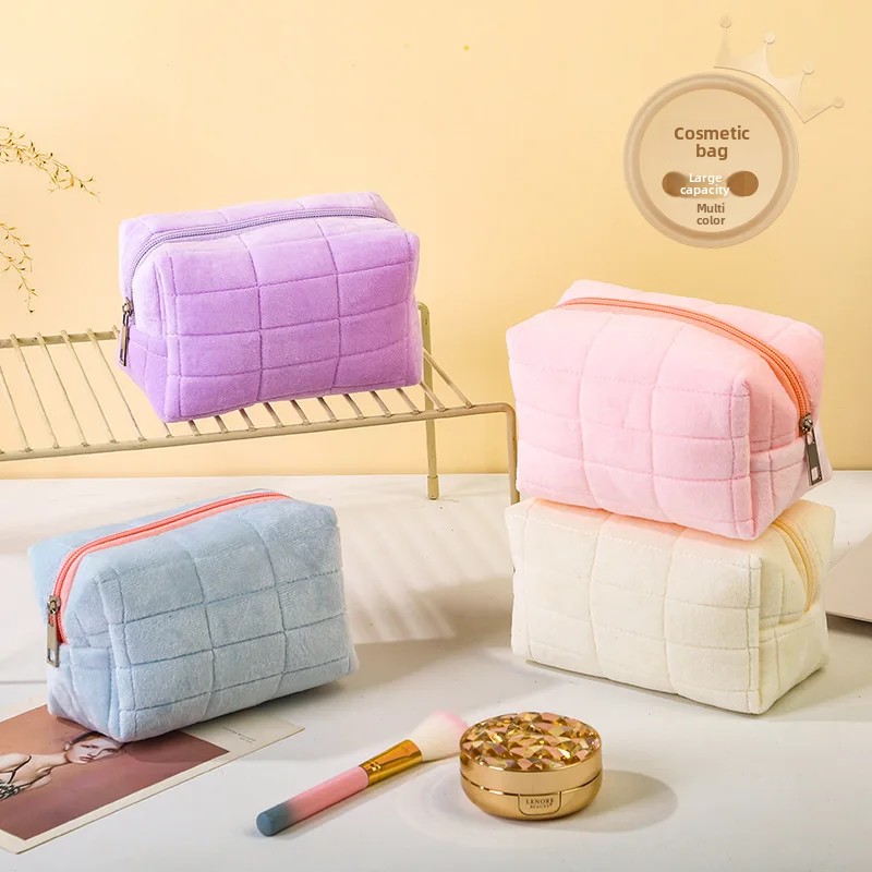 Luxury High End Skincare - Furry Surface Cosmetic Bag Luxury High-End