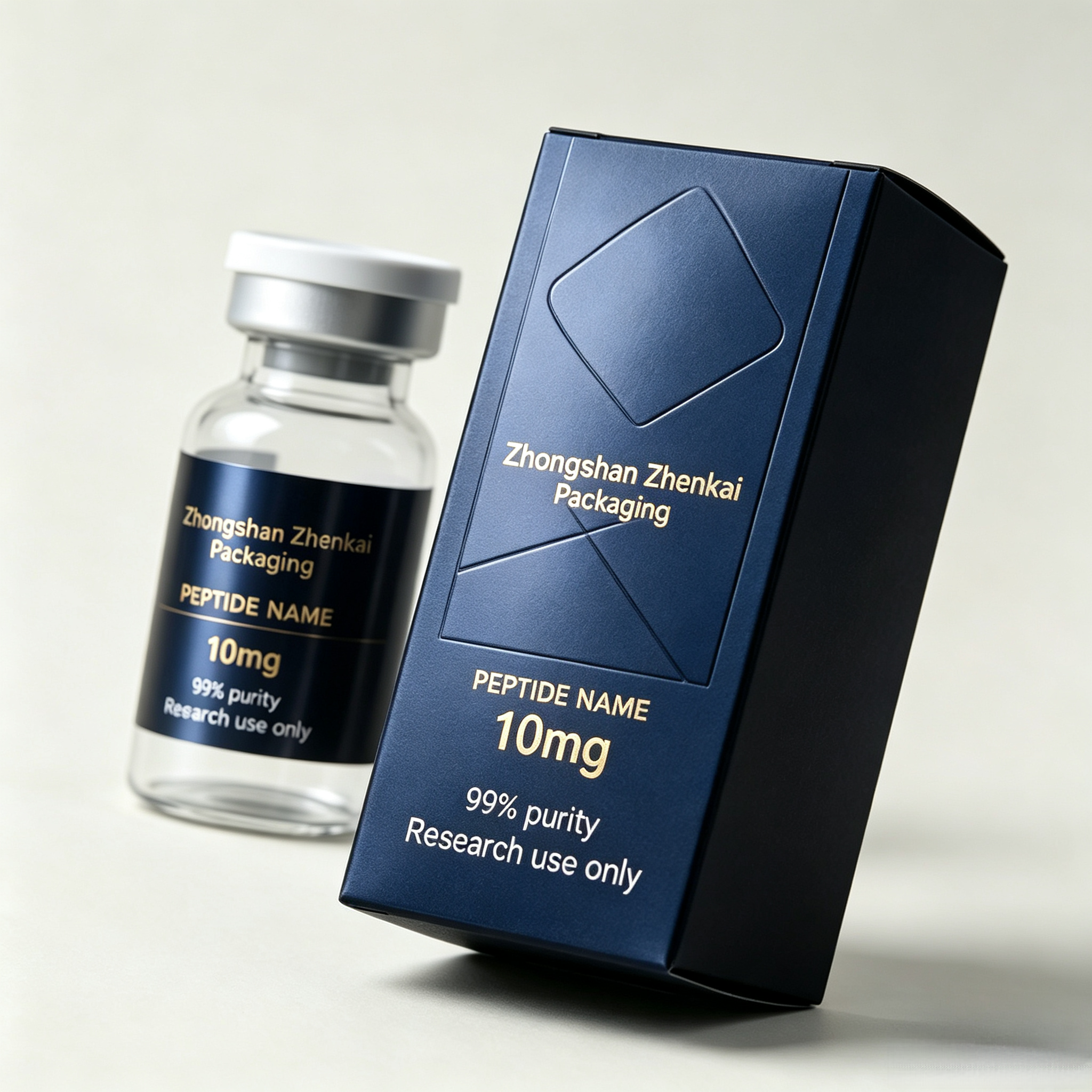 Luxury Skincare Labels - Custom Luxury Peptide Bottle Labels &
