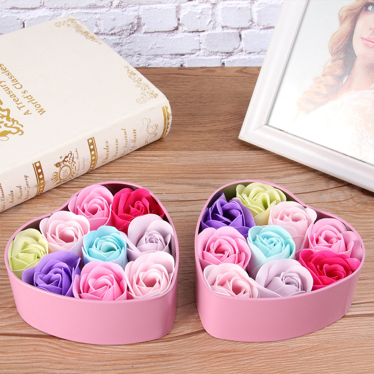 Rose Soap Flower Soap Set in E - Luxury Skincare Gift Box recensie en prijs