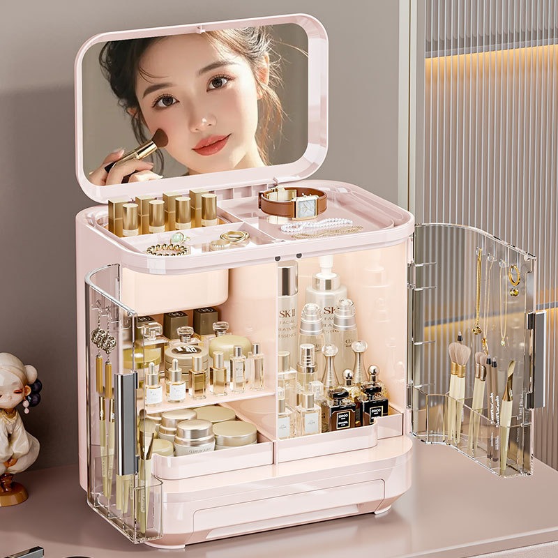 Cosmetics storage box, mirror, - Luxury High End Skincare recensie en prijs