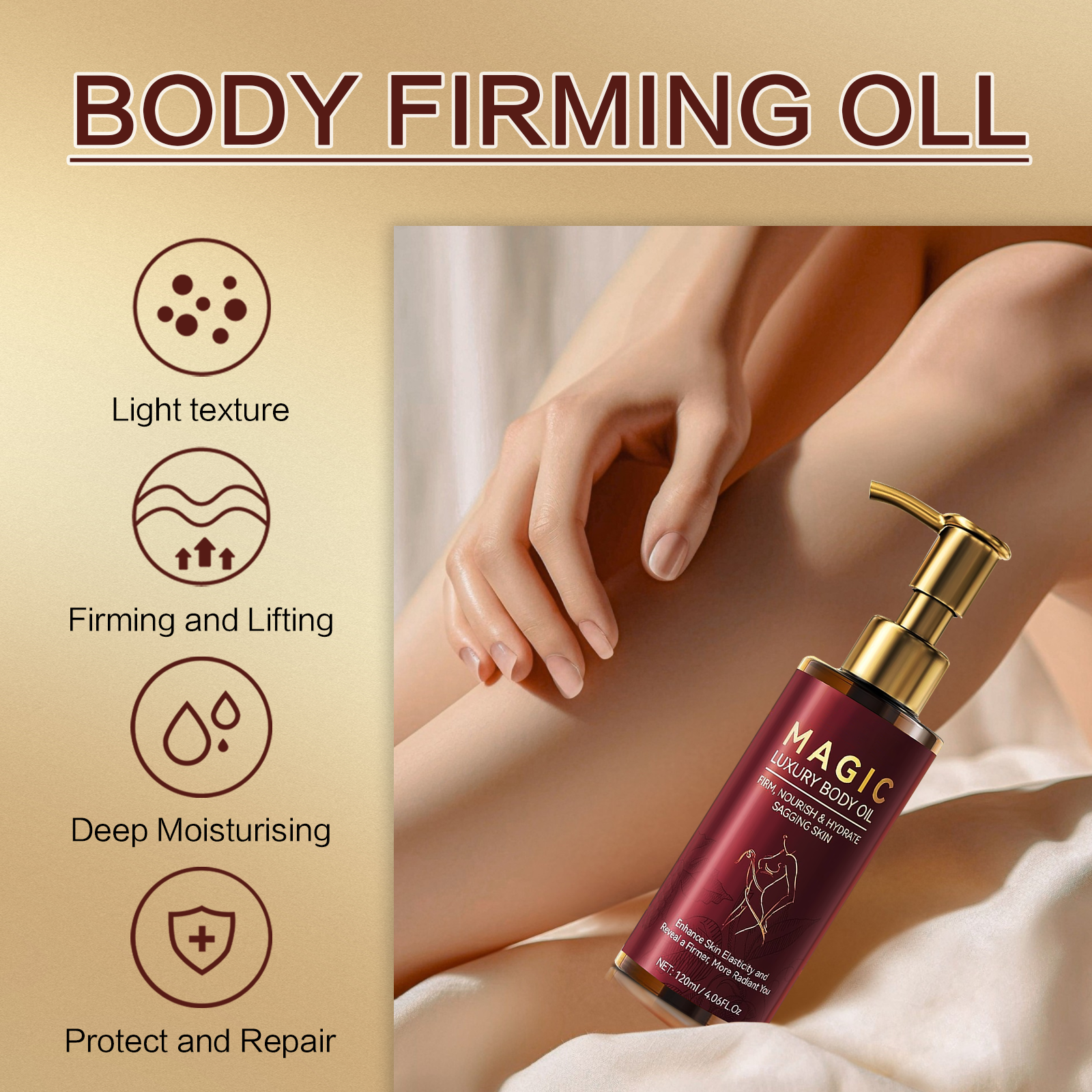 120ml Tighten Body Oil For But - Luxury Skincare Brands recensie en prijs