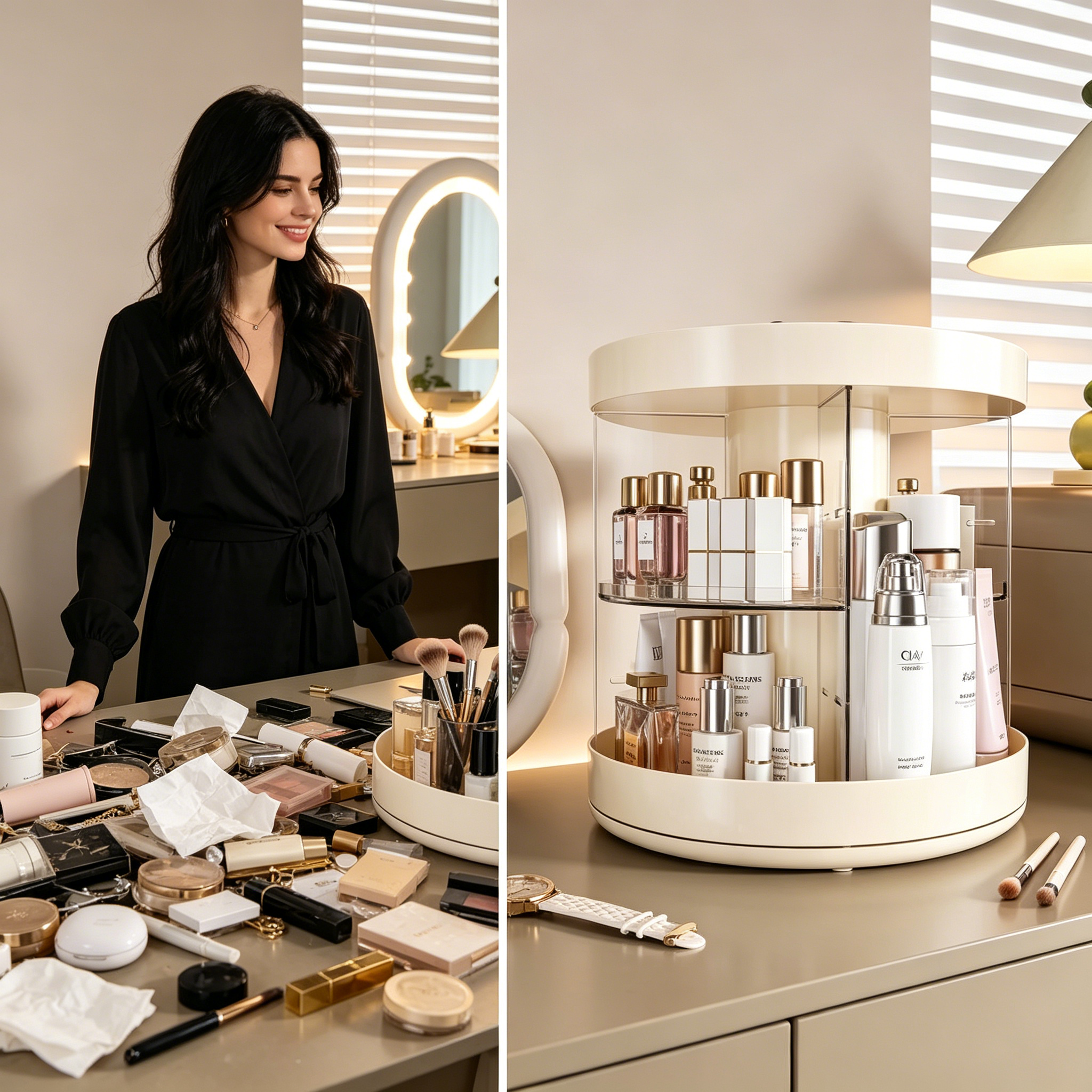 Rotating Layered Makeup Organi - Luxury Skincare & Spa Reviews recensie en prijs