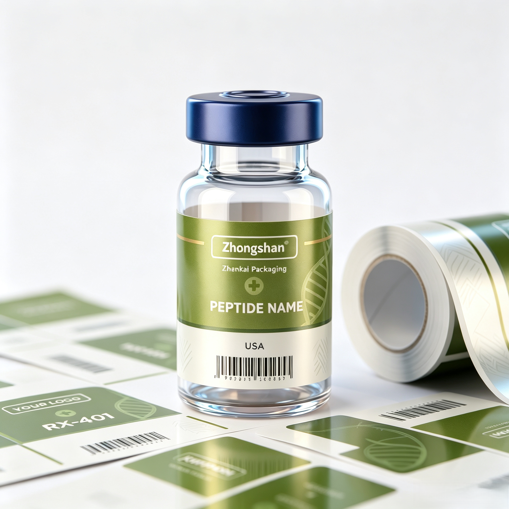 Custom Luxury Peptide Bottle L - Luxury Skincare Labels recensie en prijs